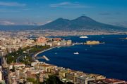 Napoli, vesuvio, veduta del golfo